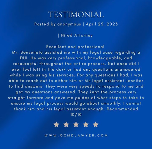 bank Dui & Criminal Defense Attorney Frank Benvenuto
